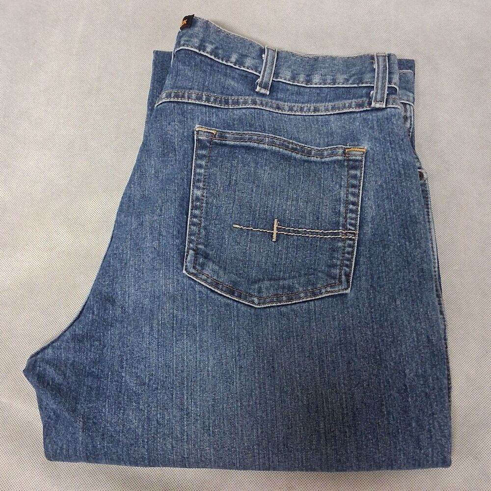 Ariat M4 Low Rise Boot Cut Blue Jeans Men's 35x34 Medium Washed Denim